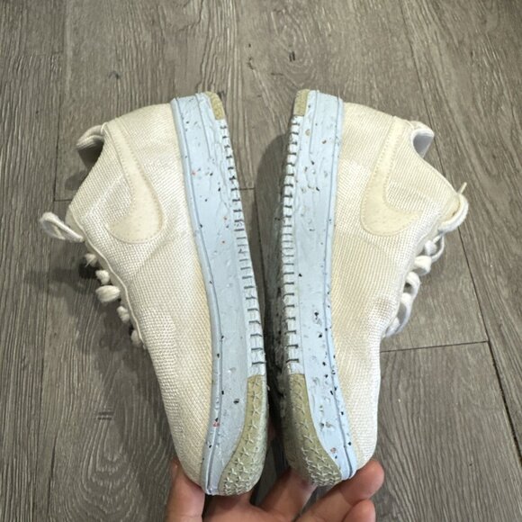 Nike Air Force 1 Crater Flyknit Womens Size 8 Shoes White Ice Blue Athletic - Picture 9 of 9